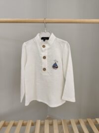 Ekru 2-3 Yaş Uzun Kol Gömlek