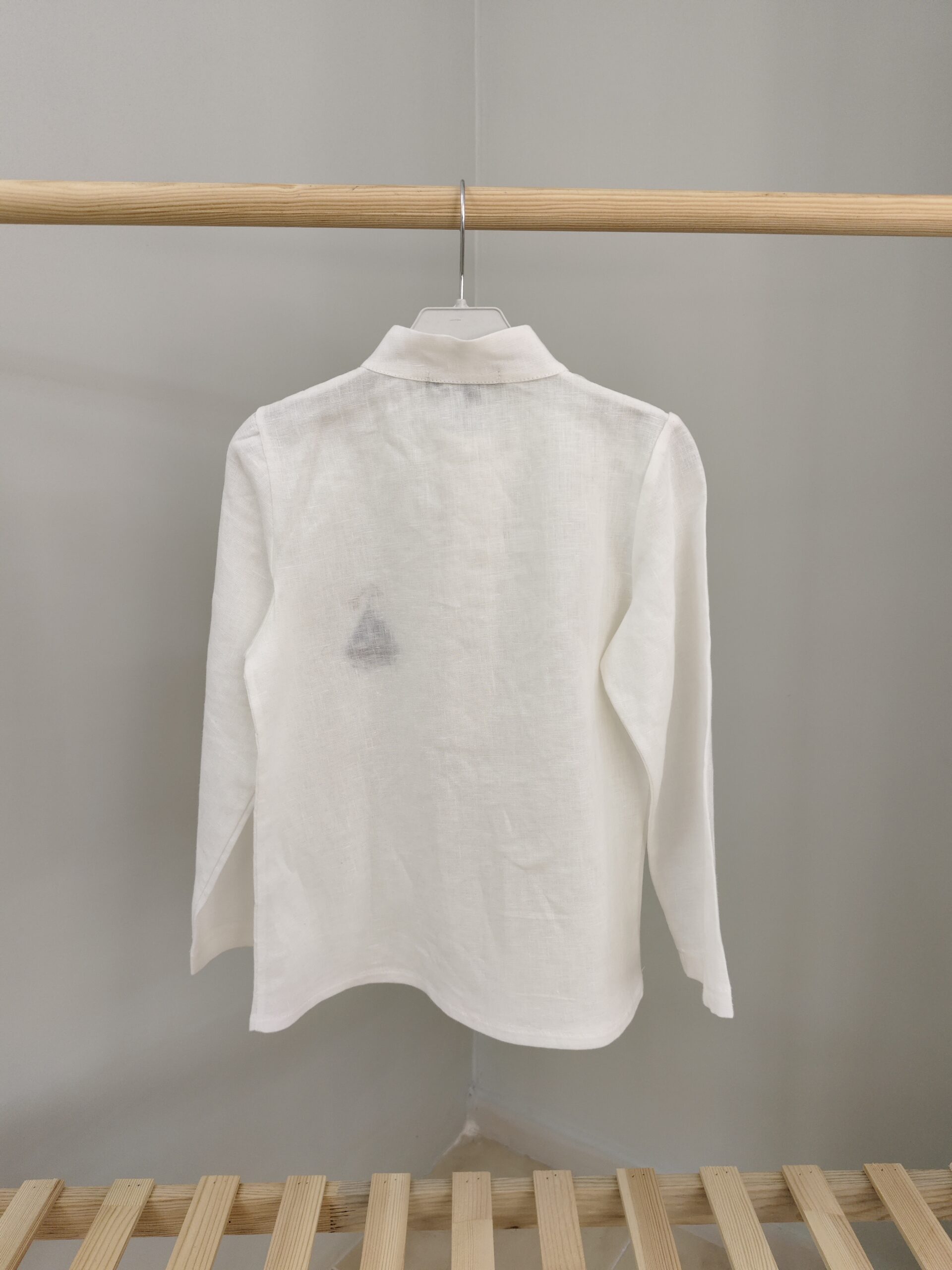 Ekru 2-3 Yaş Uzun Kol Gömlek - Görsel 2