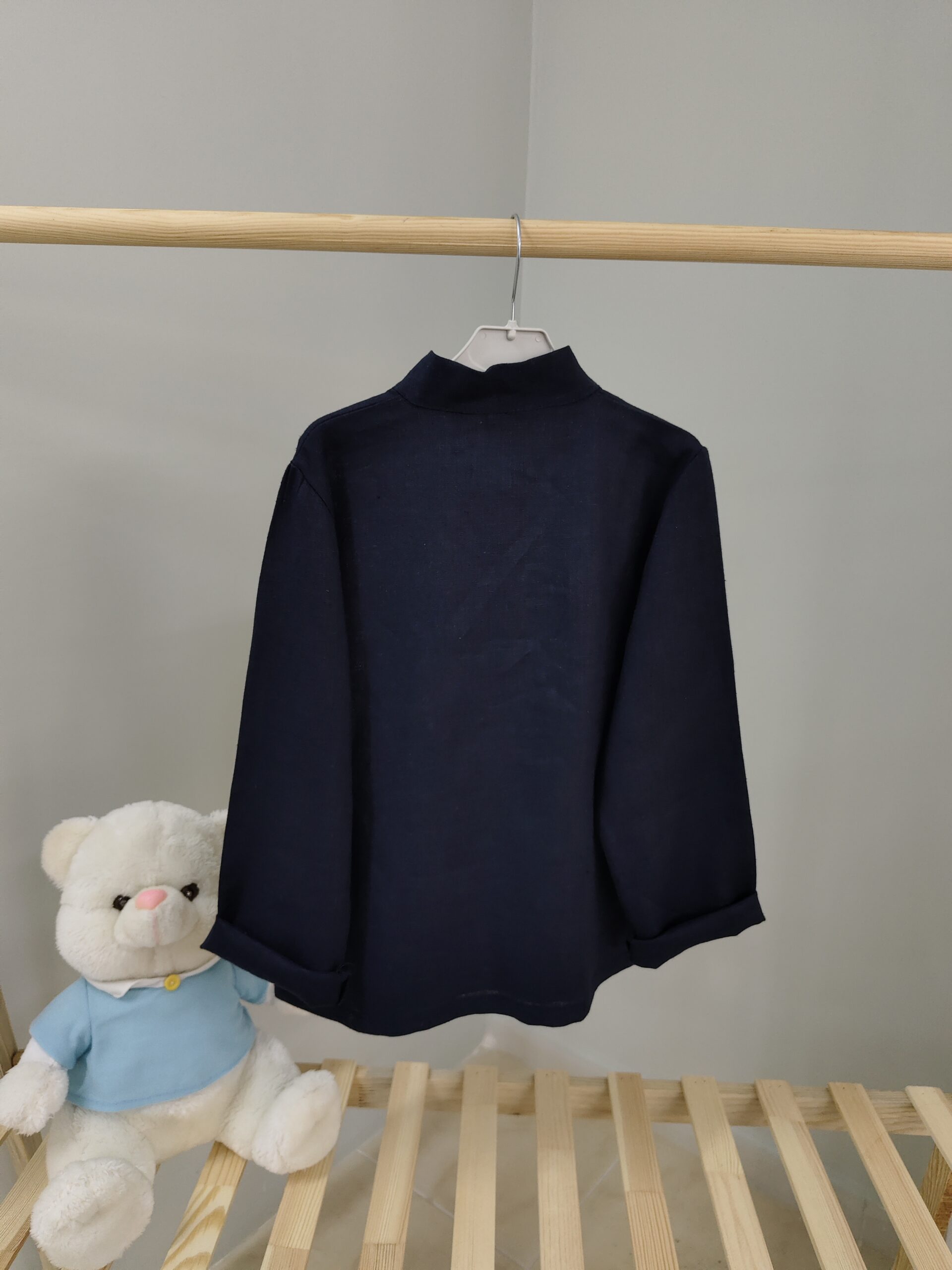 Lacivert 8-9 Yaş Uzun Kol Gömlek - Görsel 2