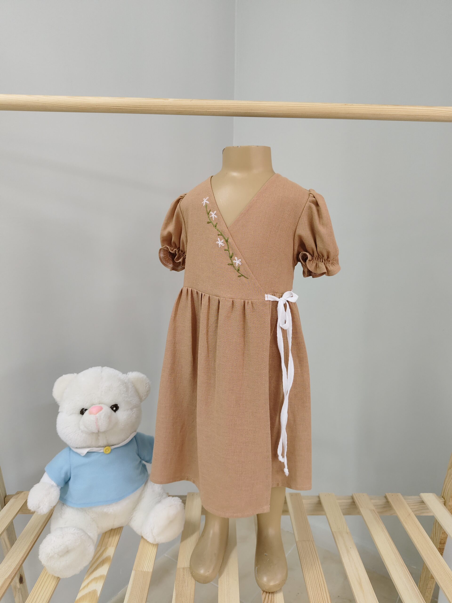 Tarçın Renk 2-3 Yaş Kısa Kollu Kimono