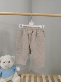 Kırçıllı Krem Renk 0-1 Yeş Keten Şalvar