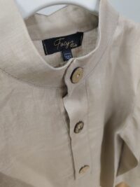 Koyu Bej Renk 10-11 Yaş Uzun Kol Gömlek