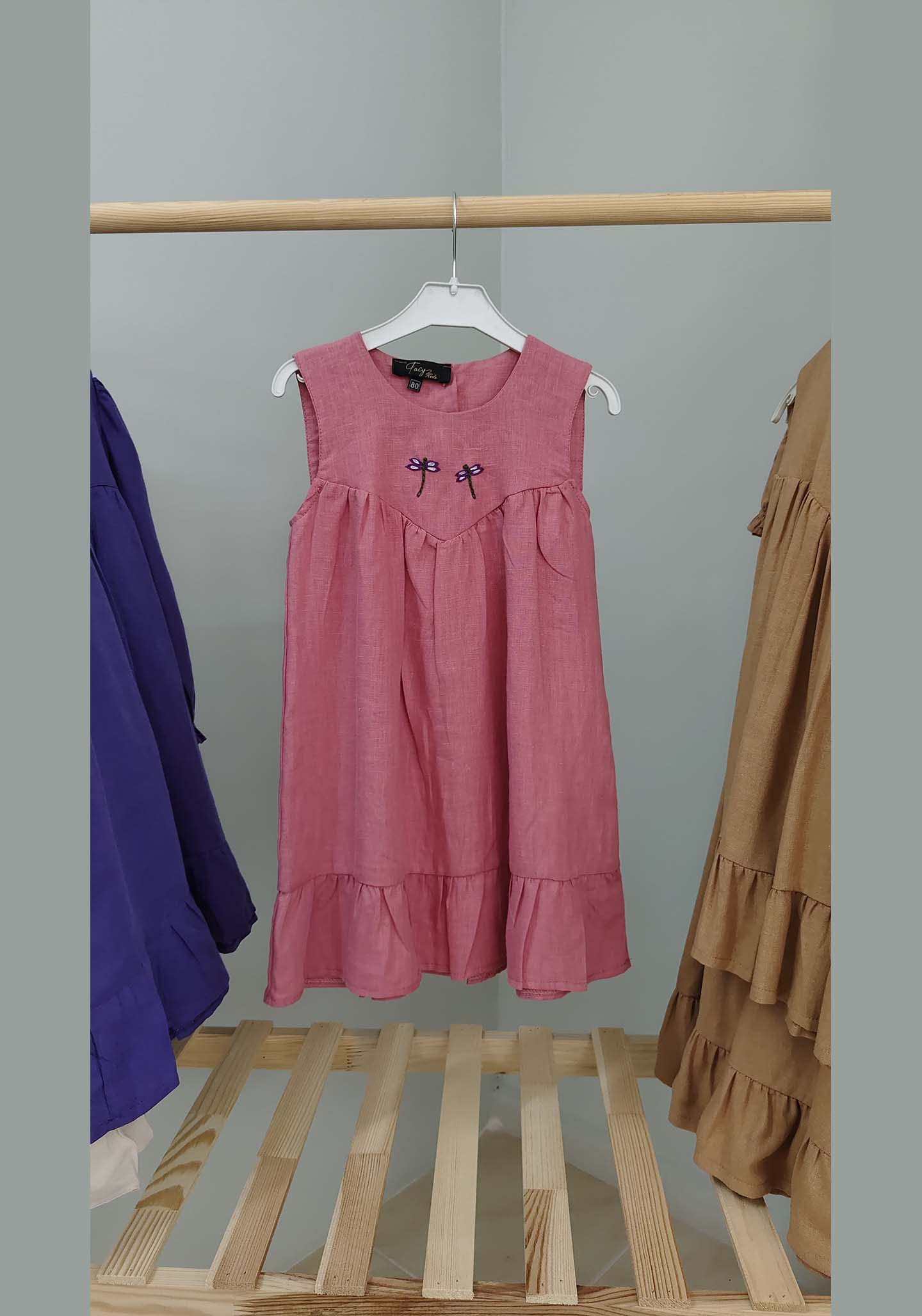 V Roba Pembe Renk 0-1 Yaş Jile