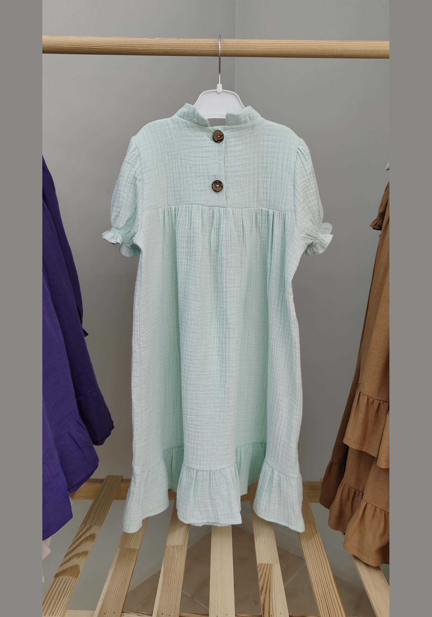 V Roba Mint Yeşili 4-5 Yaş Elbise - Görsel 2