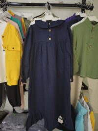 Lacivert Renk Keten Elbise Modelleri