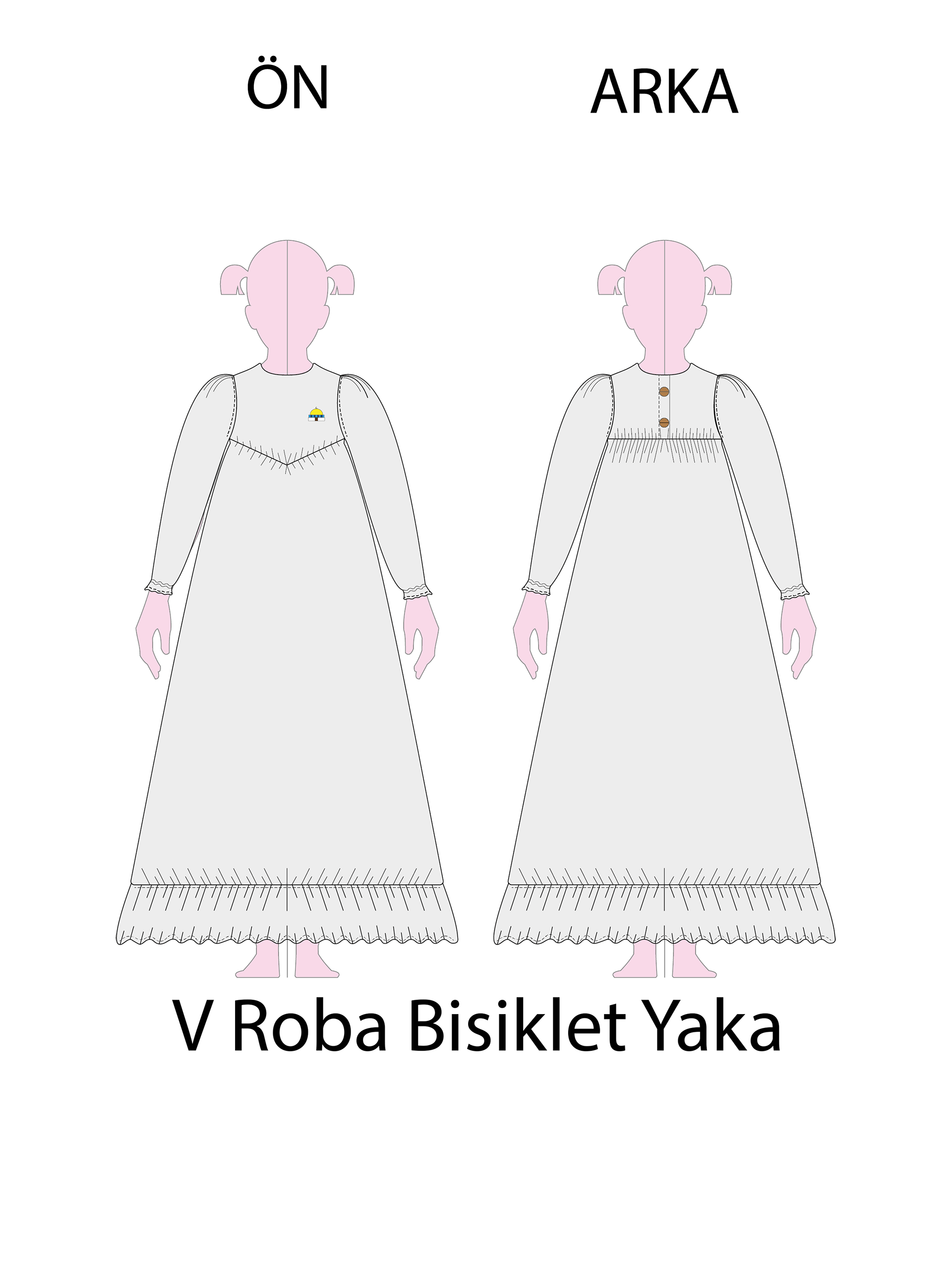 Beyaz Keten Düz ve V Roba Elbise Modelleri - Görsel 8