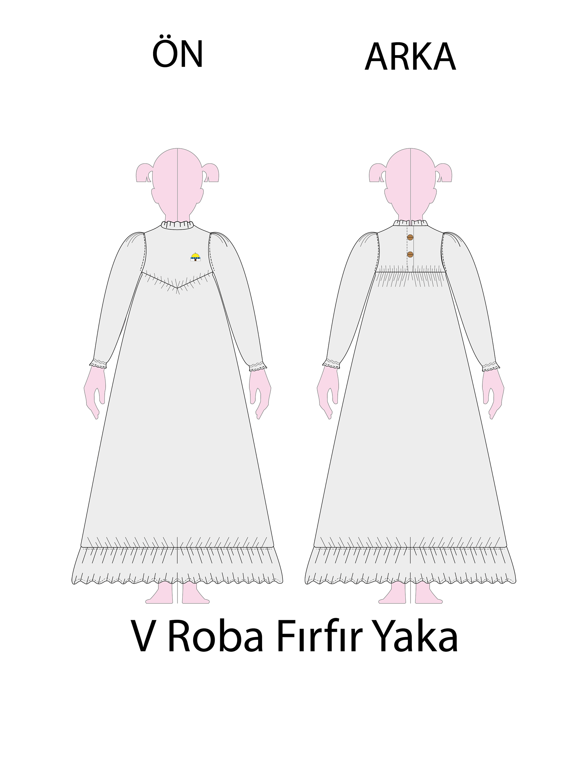 Beyaz Keten Düz ve V Roba Elbise Modelleri - Görsel 9