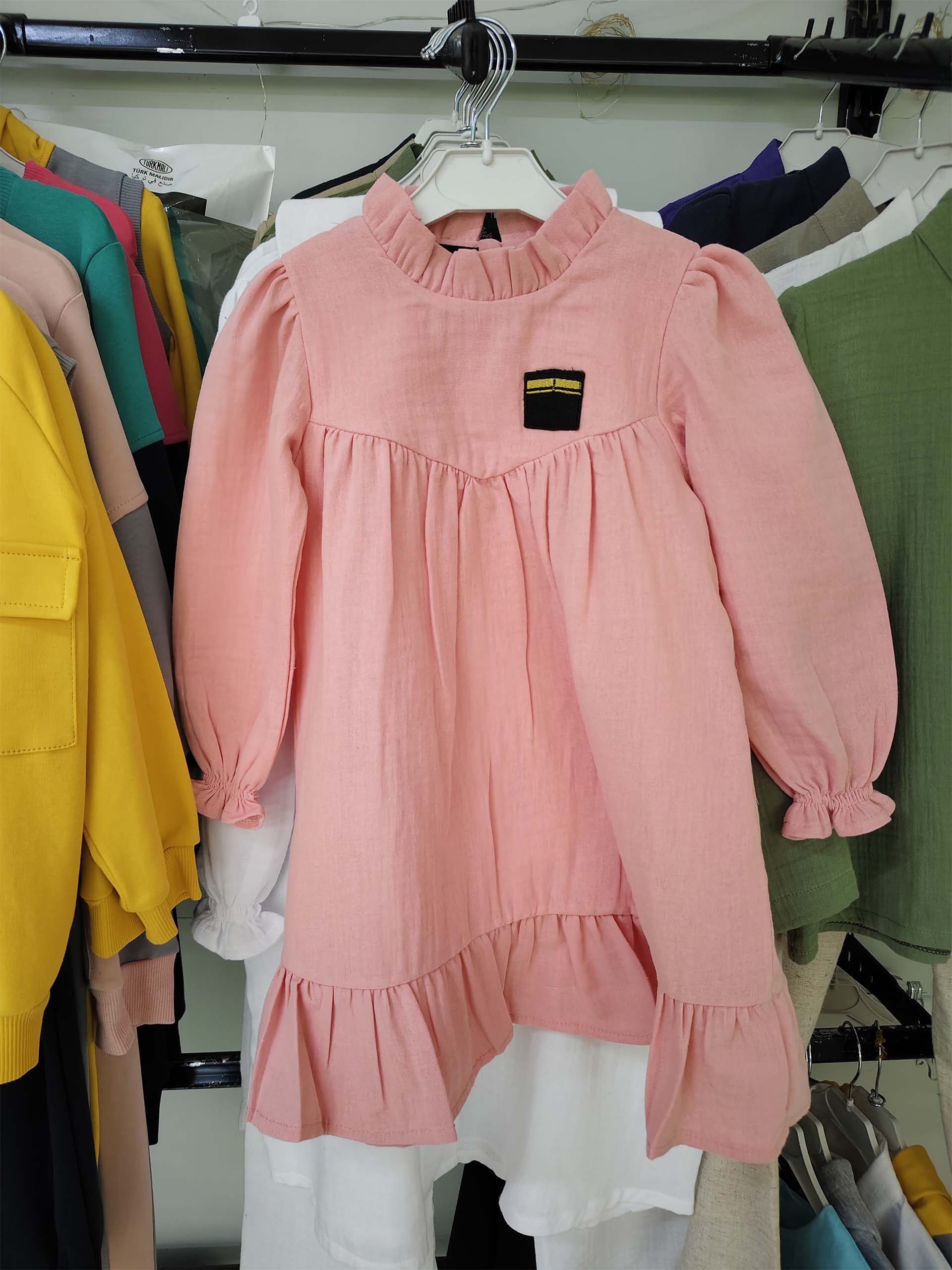 Pembe Renk Müslin Elbise Modelleri - Görsel 3