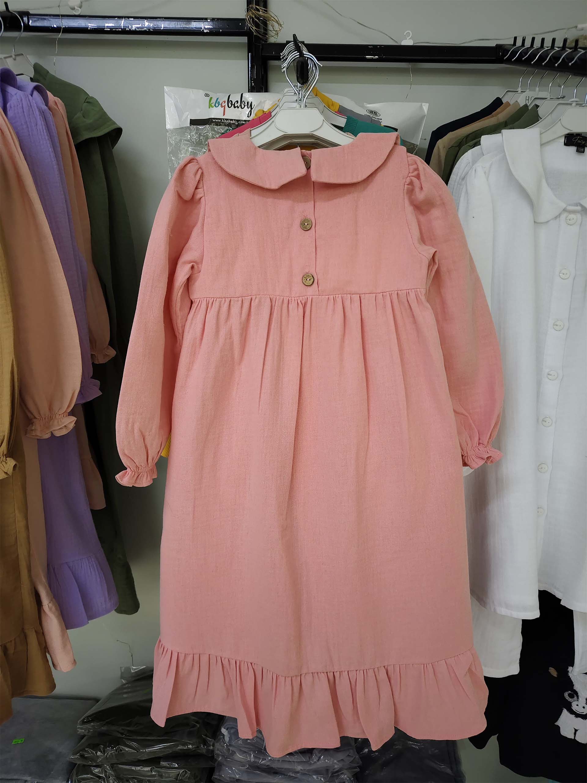 Pembe Renk Müslin Elbise Modelleri - Görsel 2