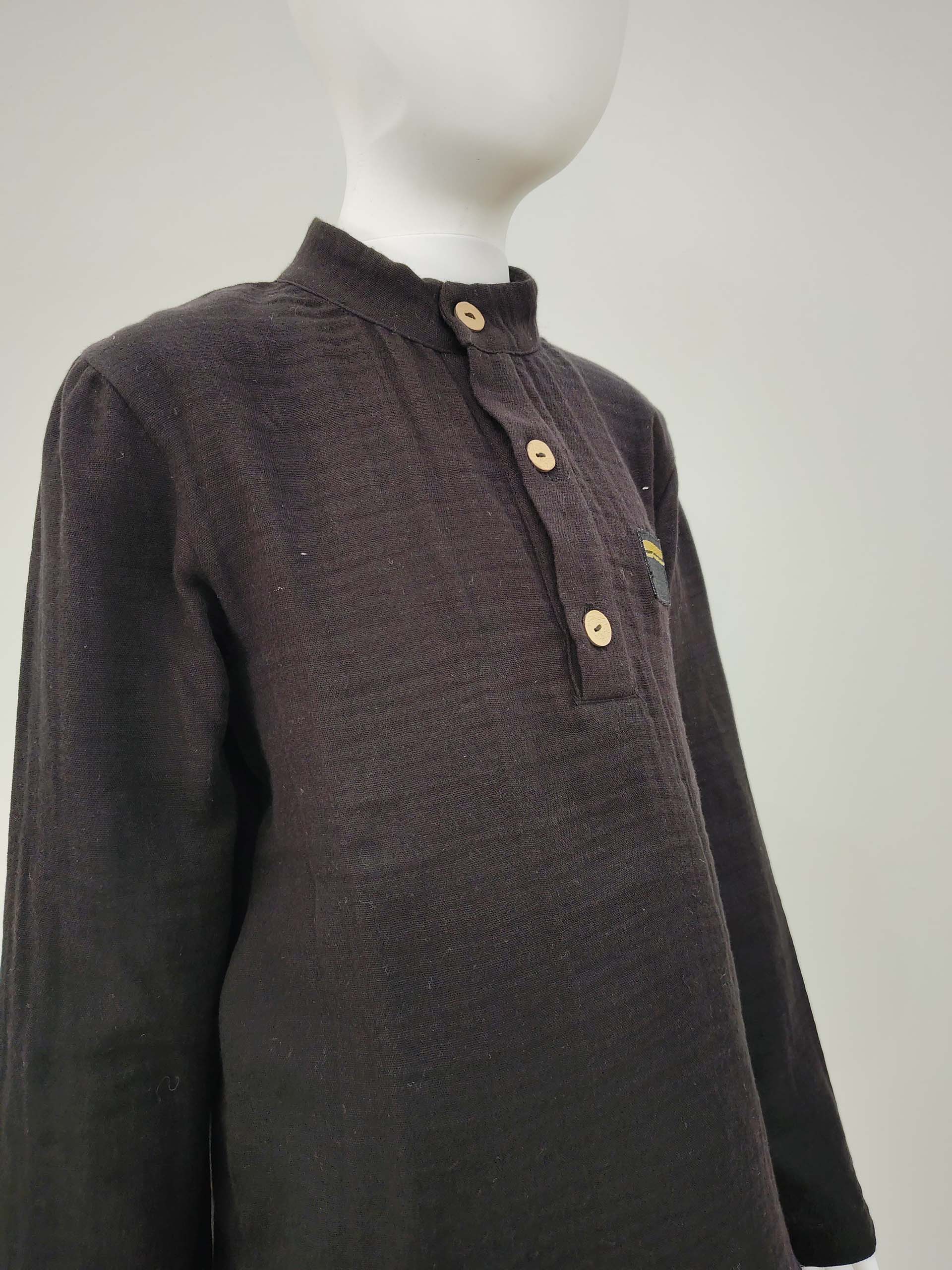 Siyah Müslin Gömlek ve Pantolon/Şalvar Takım - Görsel 2