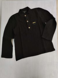 Siyah Müslin Tek Gömlek Modeli