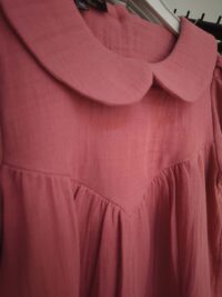 Gül Kurusu Renk Müslin Elbise Modelleri