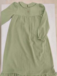 Çağla Yeşili Müslin Elbise Modelleri