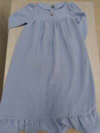 Bebe Mavisi Müslin Elbise Modelleri